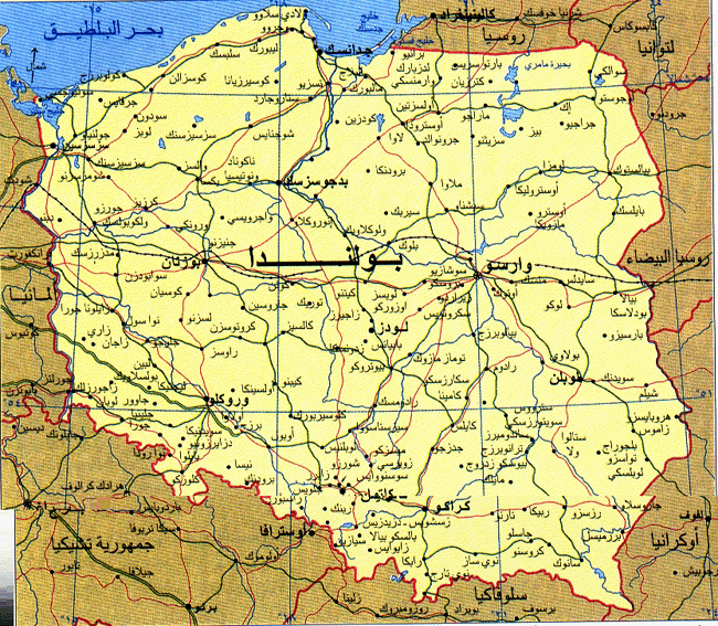 خريطة بولندا السياحية - Poland Tourist Map
