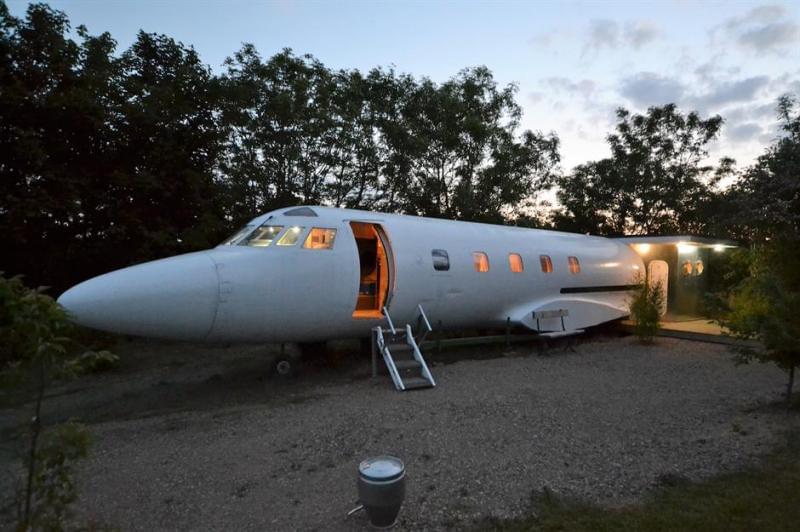 Don’t miss the fun of camping in a private jet and spacecraft