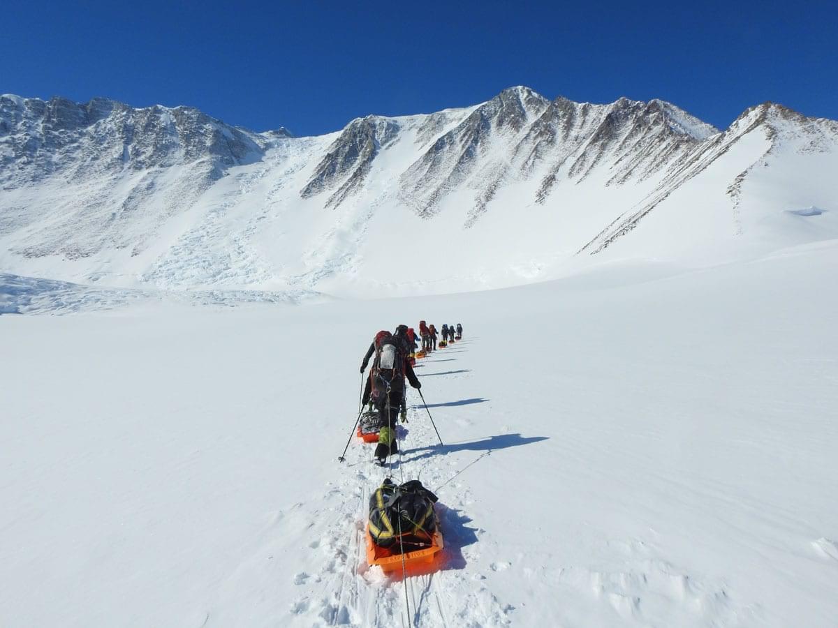 Travel to the summit of Vinson Massif