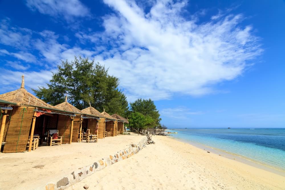 The experience of living on the beach cottages in Gili Islands