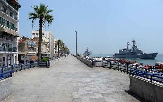 - The coastal promenade "Port Said Corniche" .. where the scenic landscape ..