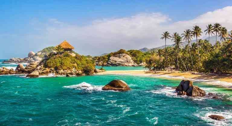 The most beautiful places of tourism in Colombia .. "Tayrona National Park" ..