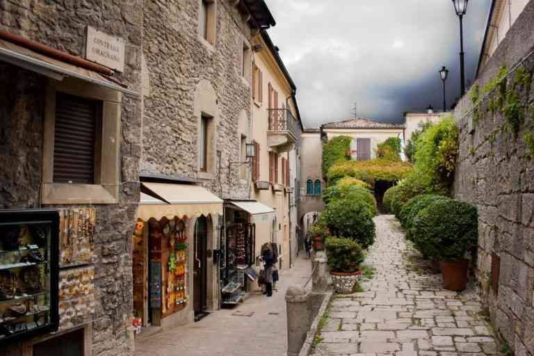Tourist places in San Marino .. "Old Town of San Marino" ..
