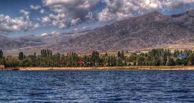 "Lake Issyk-Kul" .. the most beautiful tourist place in Kyrgyzstan ..