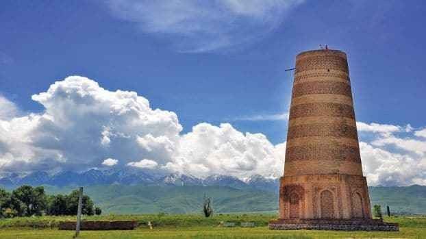 "Burana Tower" .. the most important places of tourism in Kyrgyzstan ..