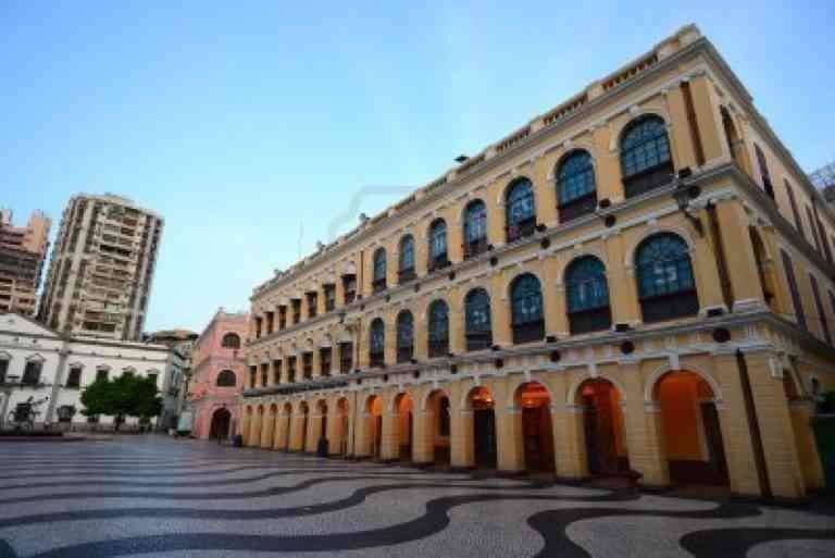 "Senado Square" .. the most important tourist attractions in Macau ..