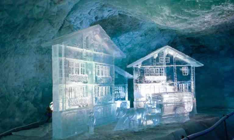 "Glacier palace" .. The most important tourist attraction in Zermatt ..