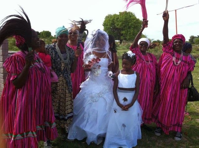 Marriage ceremony in Namibia ..