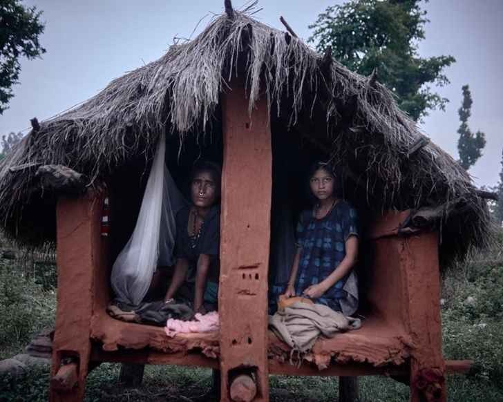 Women's shacks ... Nepal's worst traditions ...