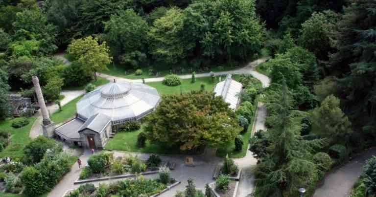 Tourist places in the city of Strasbourg .. "Botincal Garden Strasbourg University Botanical Garden" ..
