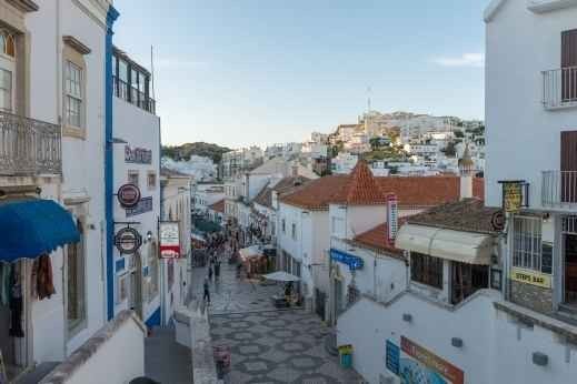 Tourist sites in Albufeira Portugal .. "streets of Albufeira" ..