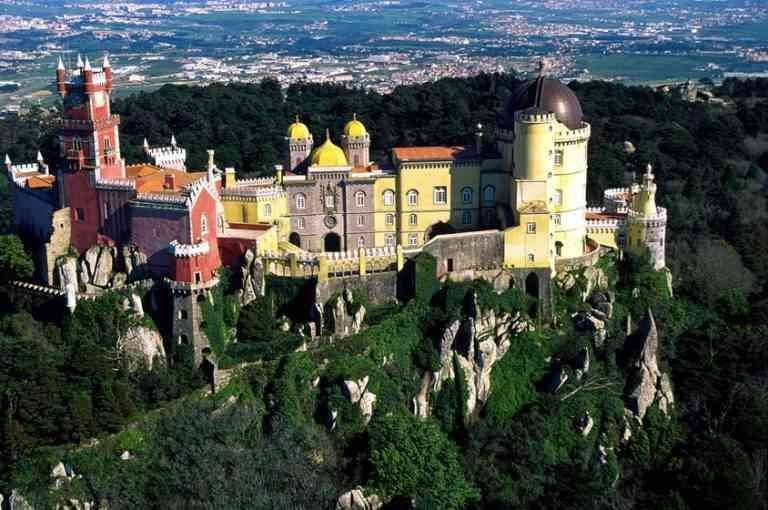   "Regalera Palace" .. one of the most important places of tourism in Sintra, Portugal ..