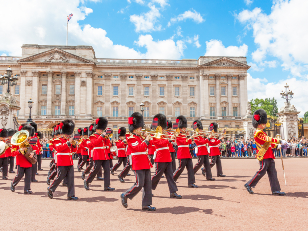 Changing the guards at Buckingham Palace