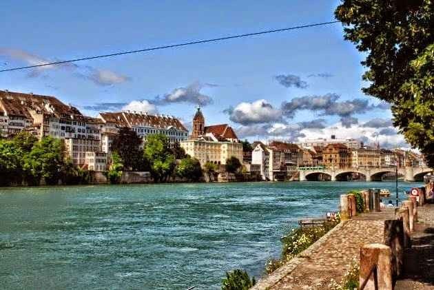 Strolling and walking around Basel, Switzerland.