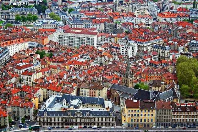 "The Old Town" ... one of the most important tourist attractions in Grenoble, France.