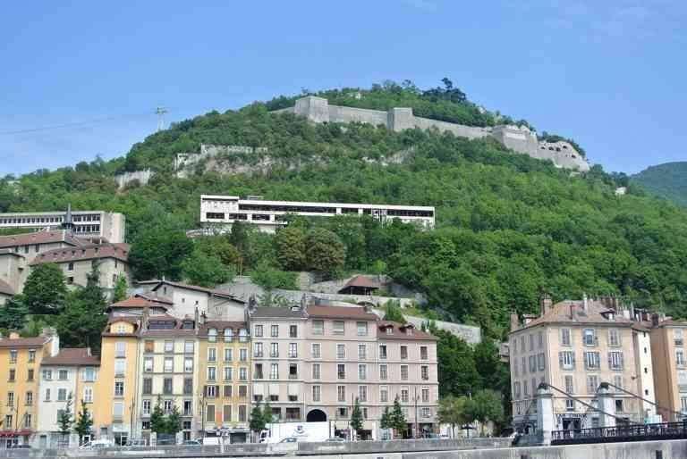 "Bastille Fortress" .. one of the most important tourist destinations in French Grenoble ..