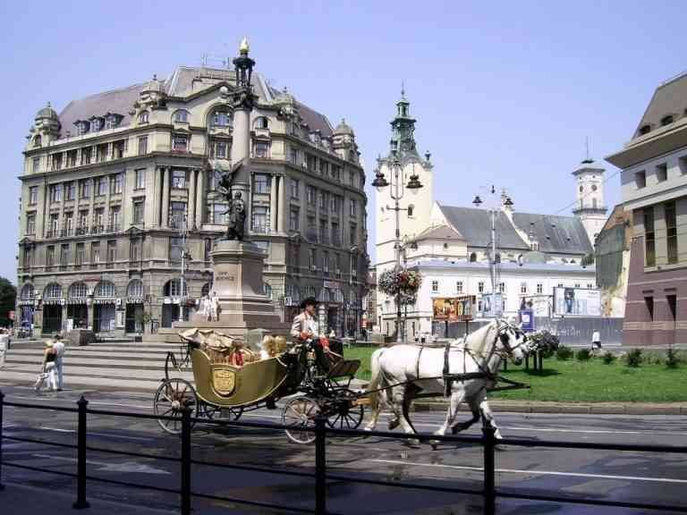 Go to Lviv, one of the most beautiful sights in Ukraine.