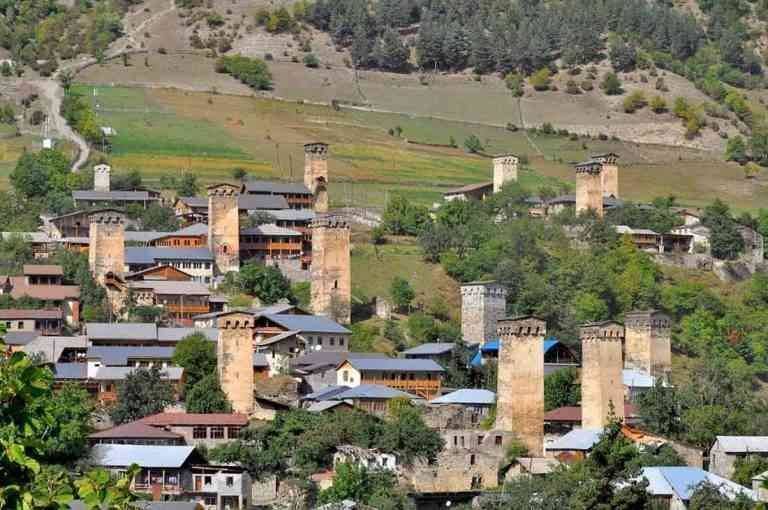     The city of Svaneti, Georgia