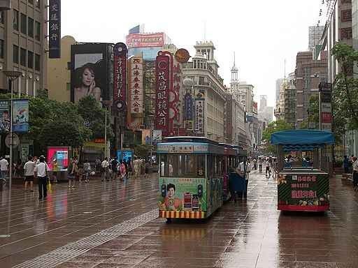 Tram-transportation in Shanghai