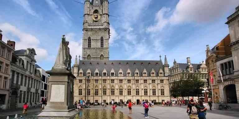 "Belfry" .. one of the most popular tourist destinations in Ghent, Belgium.