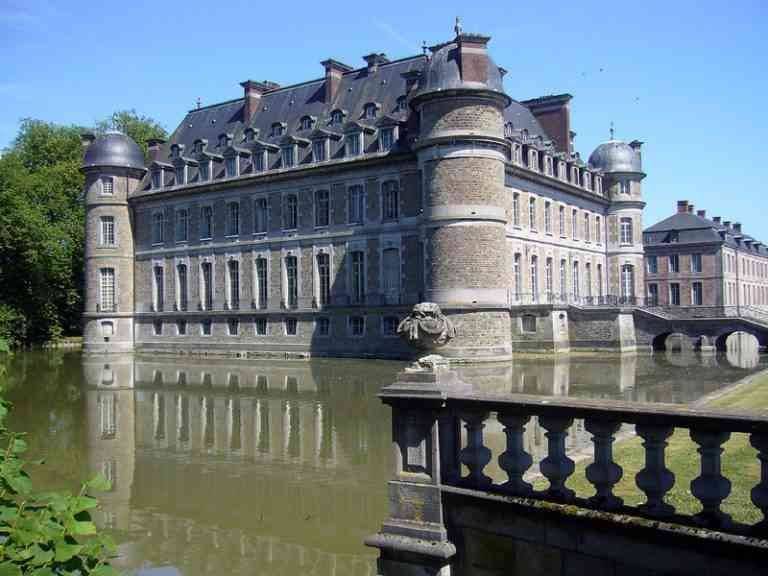 Castle "Beloeil" .. one of the best tourist attractions in Mons, Belgium ..