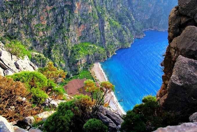 "Valley of the Butterflies" .. one of the most beautiful tourist places in Oludeniz, Turkey ...