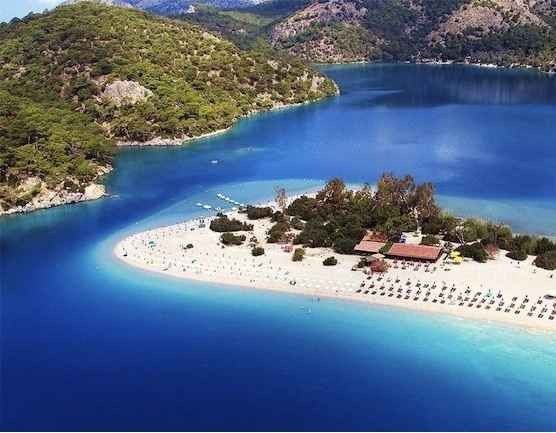 "Qadarak" beach ... one of the most beautiful places of tourism in Oludeniz ...