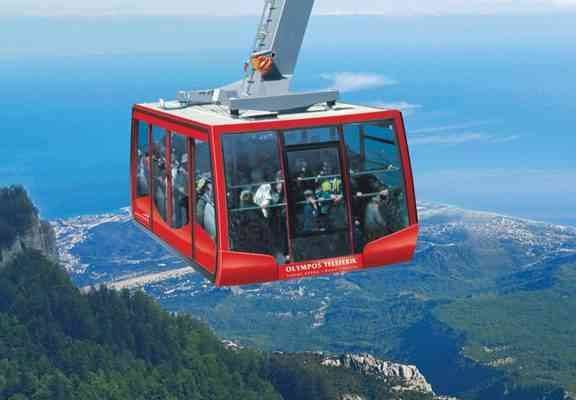 Cable car ride .. .. the most prominent tourist activities in Antalya ..