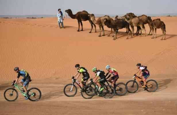   "Mountain biking" ... one of the best tourist activities in Morocco.