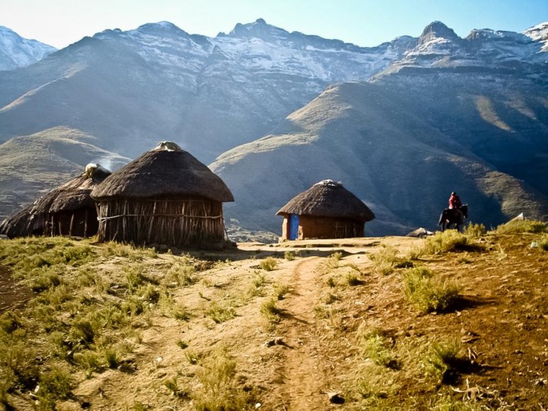 Lesotho is also known as the African Mountain Kingdom
