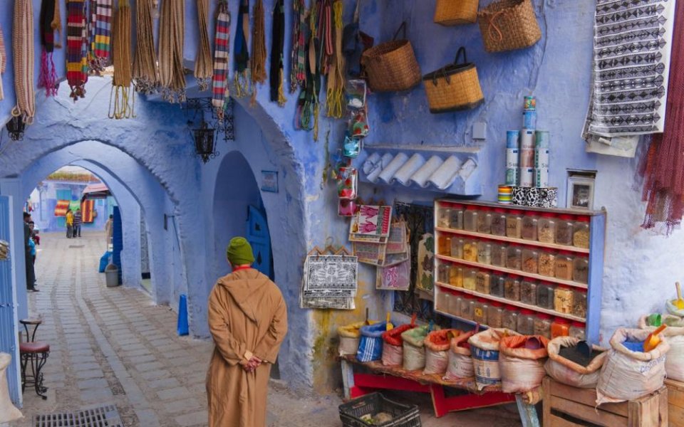 Morocco You can see many tourist and historical sights, such as old decorated buildings