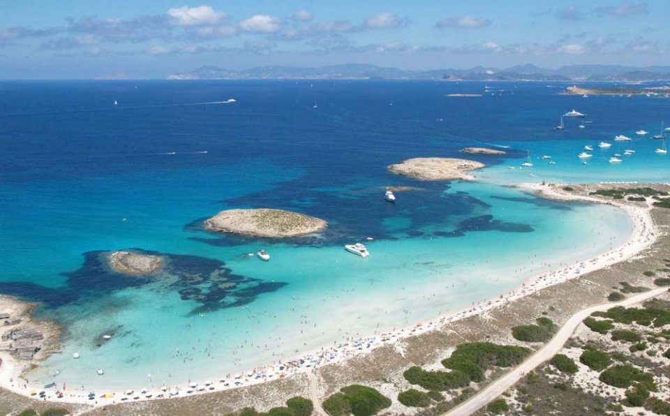 Playa de Migjorn Beach, Formentera Island, Spain