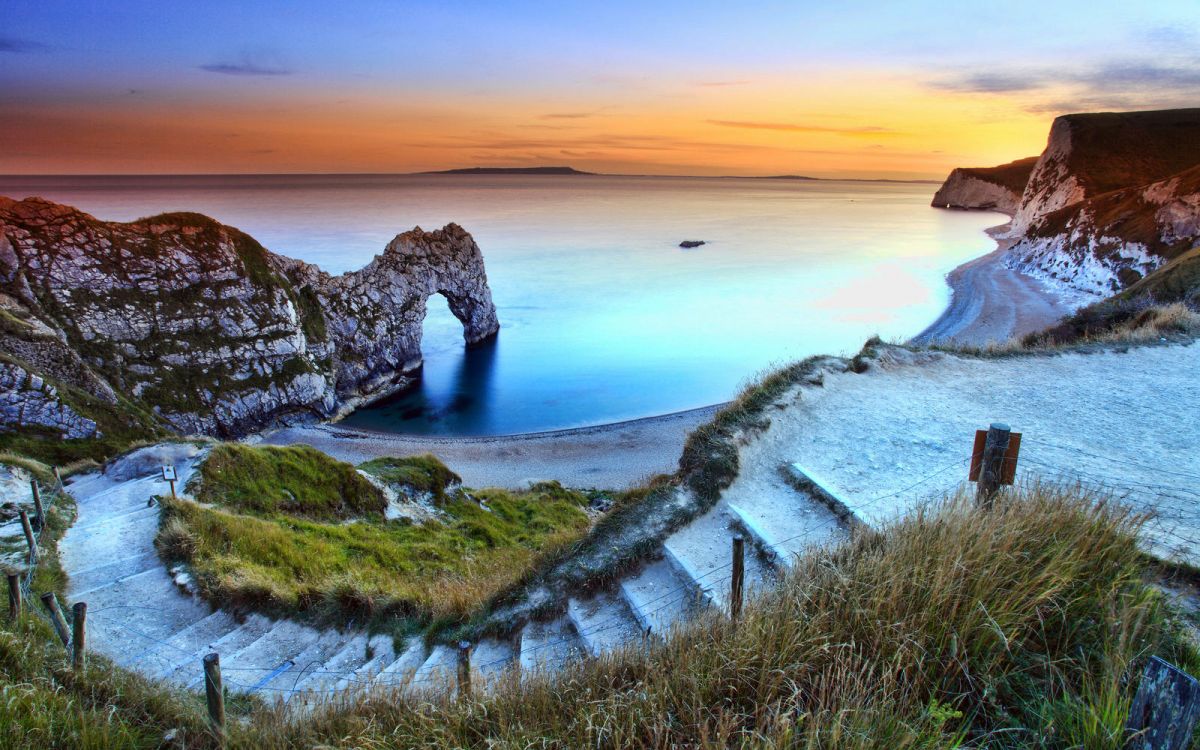 Durdle Door Beach, Dorset, England