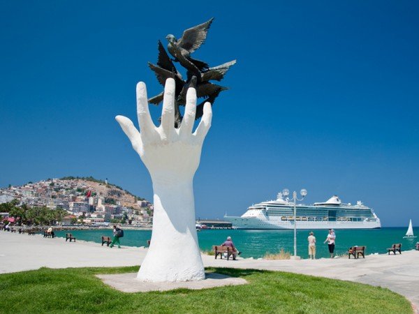 Bird Island located on the Aegean Sea