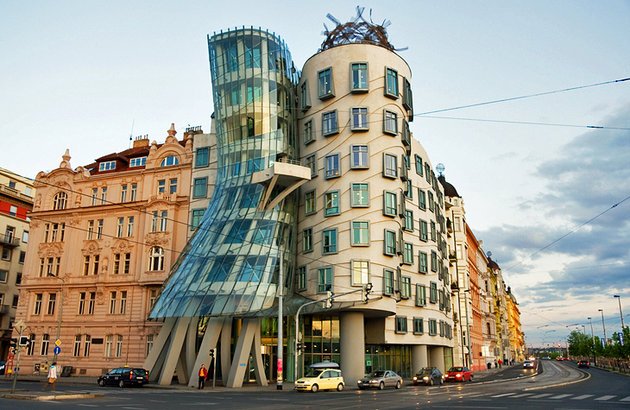 Unique architecture in Prague