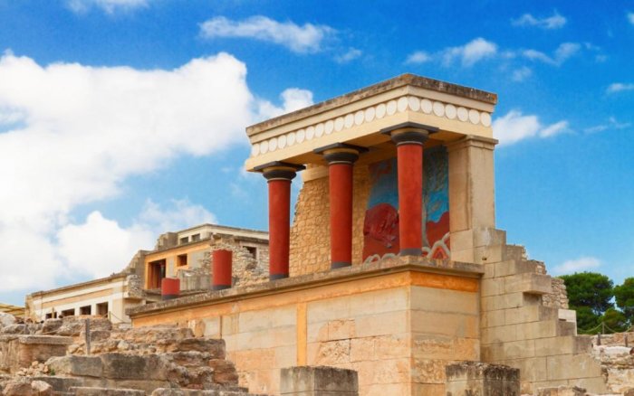 Remains of Konosos' palace in Crete