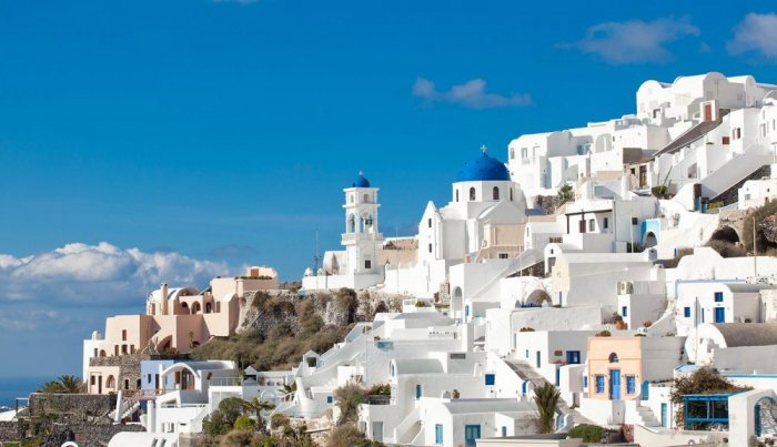 Experience accommodation in the quiet towns of Santorini