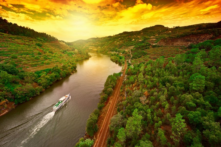 Douro Valley Portugal and vineyards