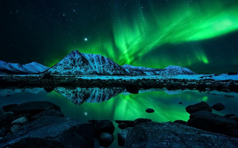 Aurora Borealis is a great opportunity to take pictures in Iceland