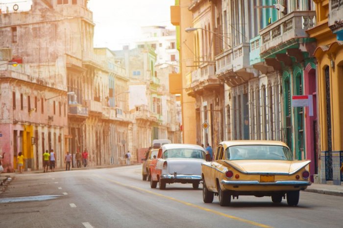 The streets of ancient Cuba