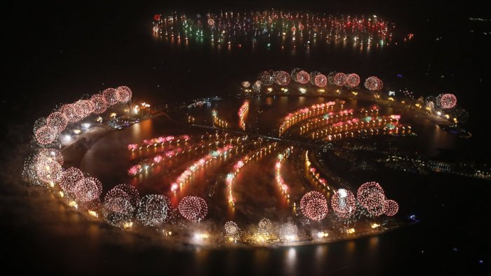 General scene of Dubai celebrations