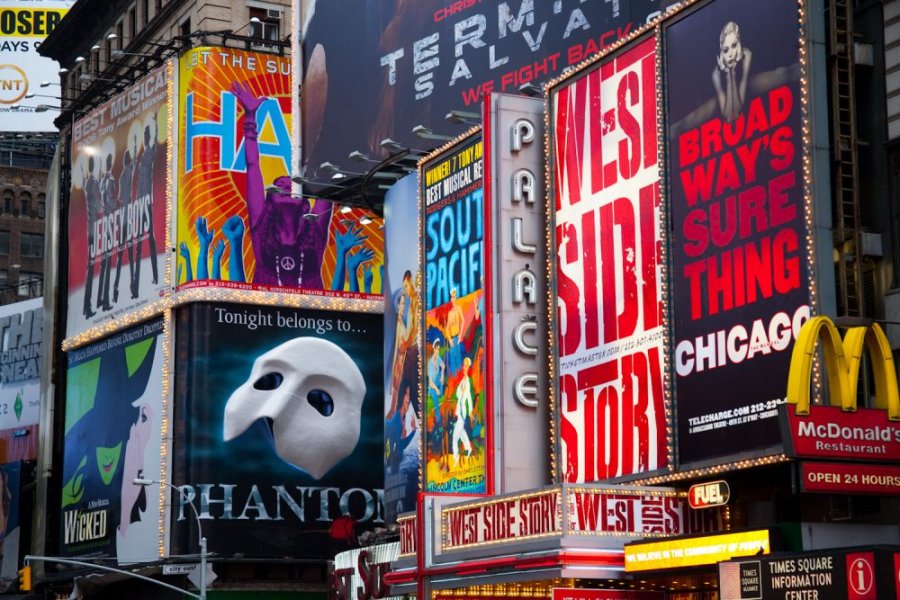 Various theatrical performances at Broadway