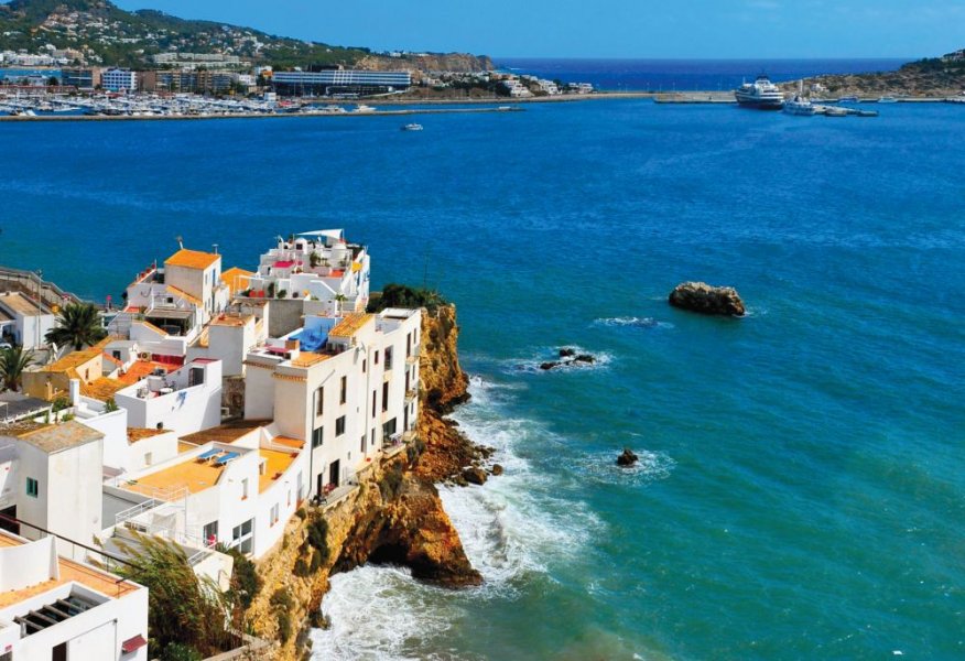 Another great summer vacation destination is the Balearic Islands, with mild weather and golden beaches