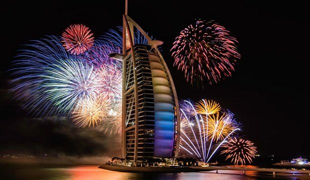 Burj Al Arab on New Year's Day