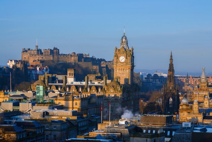 The Scottish capital of Edinburgh