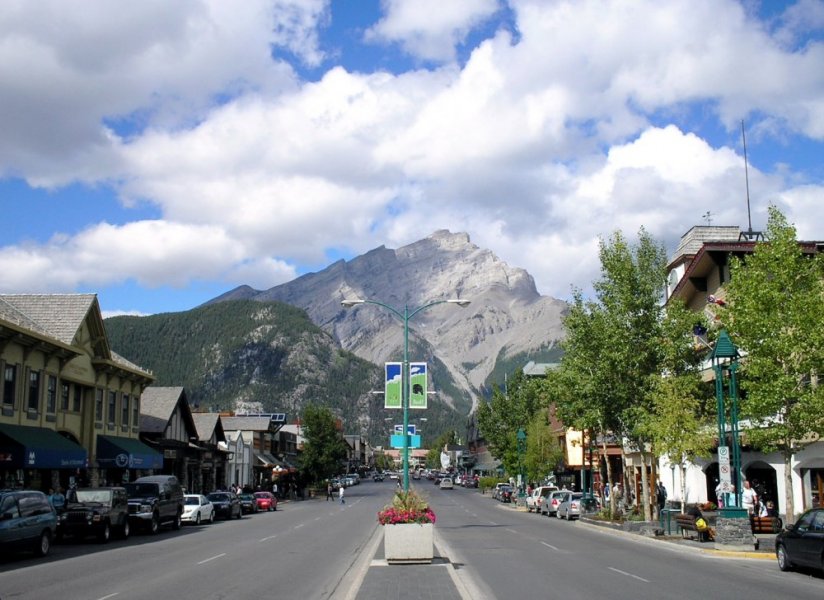 Canadian city of Banff