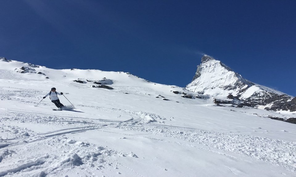 Spring skiing in Zermatt
