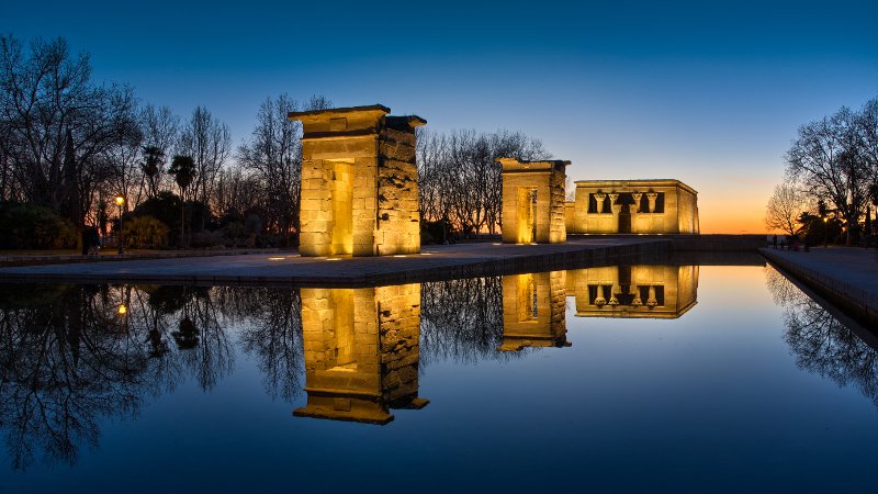 The Egyptian temple in Madrid