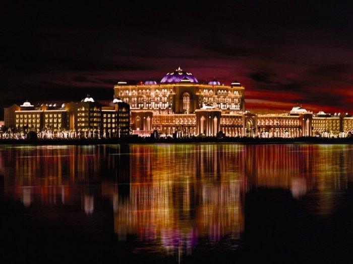 Emirates Palace at night