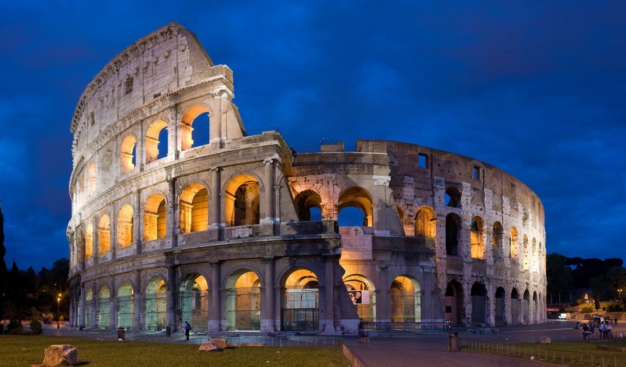 Colosseum and Romen amphitheater